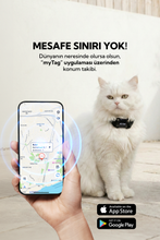 AI Cat Tag Akıllı Evcil Hayvan Takip Cihazı (Siyah) – Su/ Toz Geçirmez (iOS/Android),Airtag