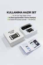 AI Cat Tag Akıllı Evcil Hayvan Takip Cihazı (Siyah) – Su/ Toz Geçirmez (iOS/Android),Airtag