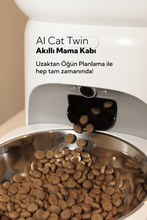 AI Cat Twin Çift Kameralı Akıllı Mama Kabı – İki Dost, Tek Çözüm!
